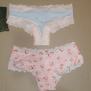 2 Pink Low Rise Underwear